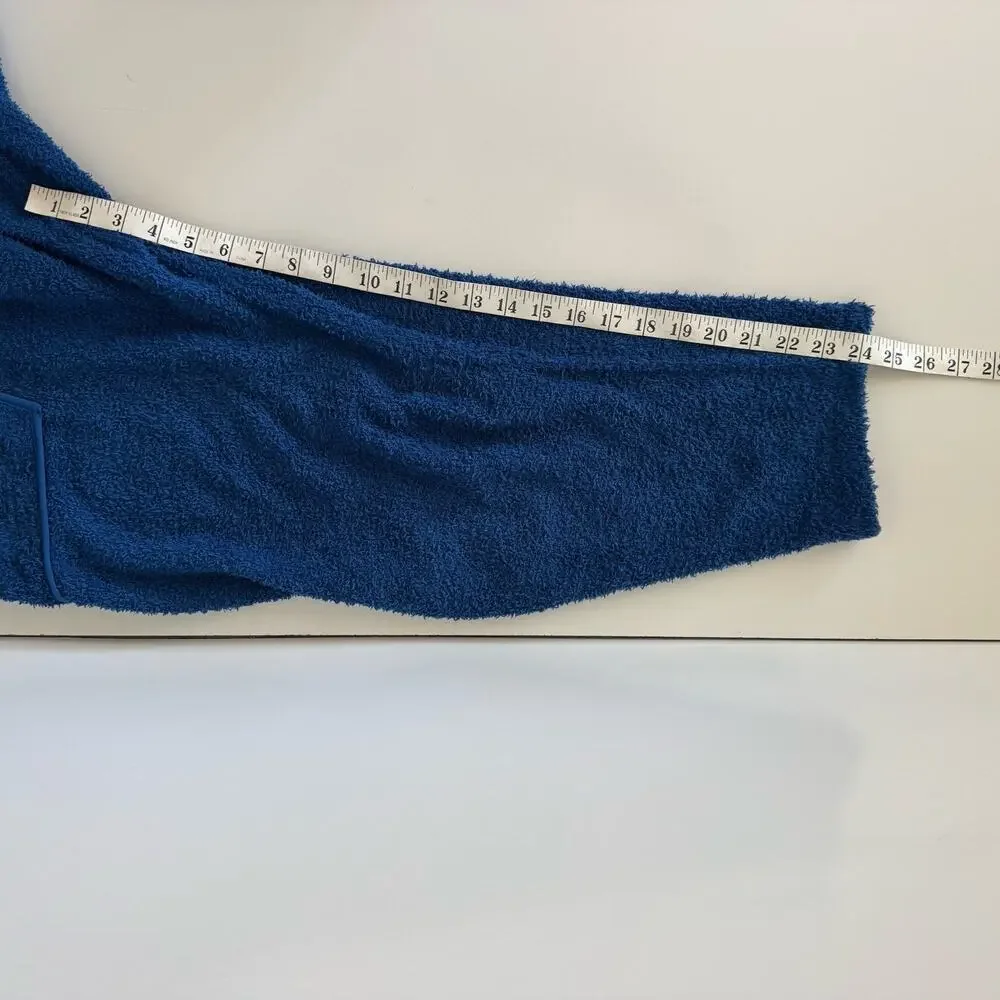 Free People Movement Small Hot Shot Cuddle Up Fleece One Piece Blue Jumpsuit
